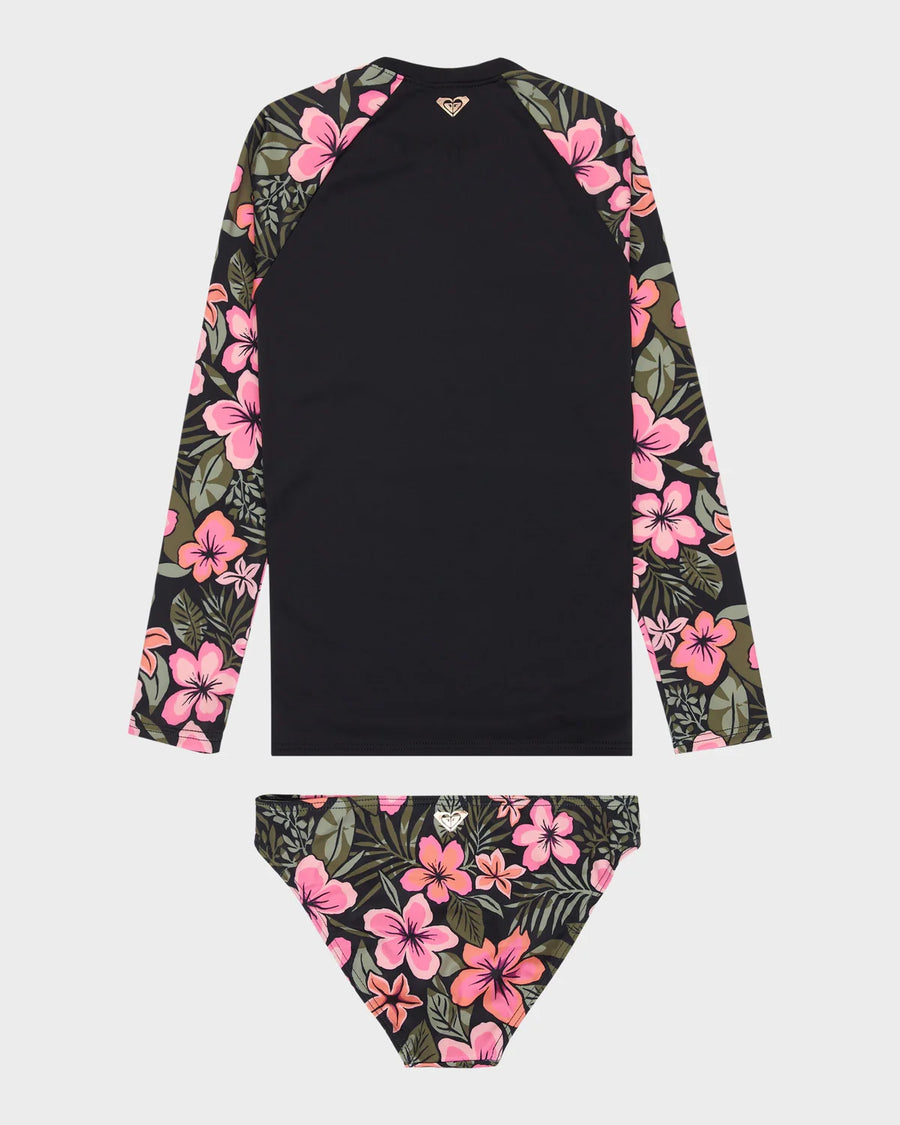 Roxy Active Floral LS Zip Set