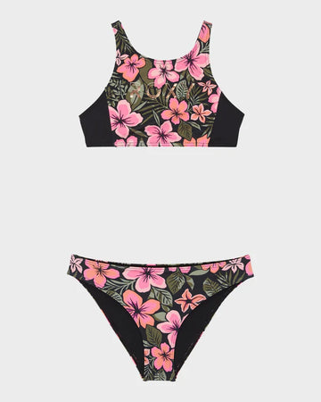 Roxy Active Floral RG Crop Top Set