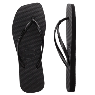 Havaianas Slim Square Thong - Solid Black