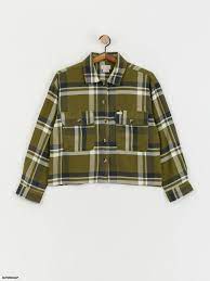 Brixton Bowery Flannel - Sea Kelp/Washed Navy