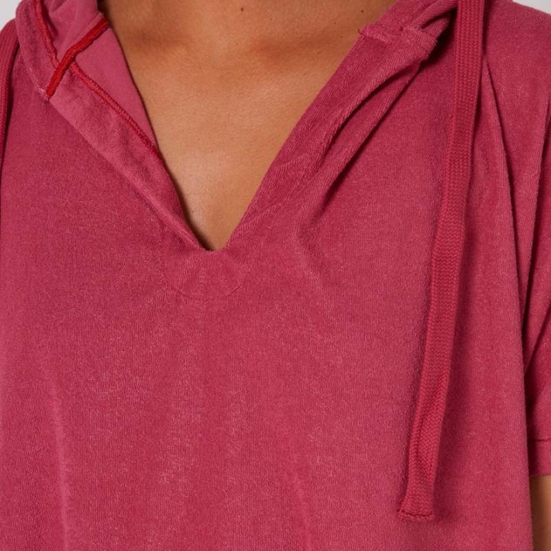 Ocean and Earth V-Neck Terry Poncho