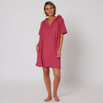 Ocean and Earth V-Neck Terry Poncho
