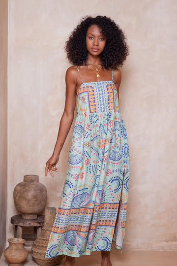 Tigerlily Wandering Folk Hyacinth Maxi Dress