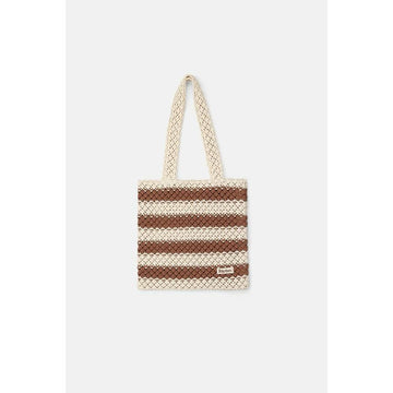 Rhythm Cove Stripe Crochet Tote Bag