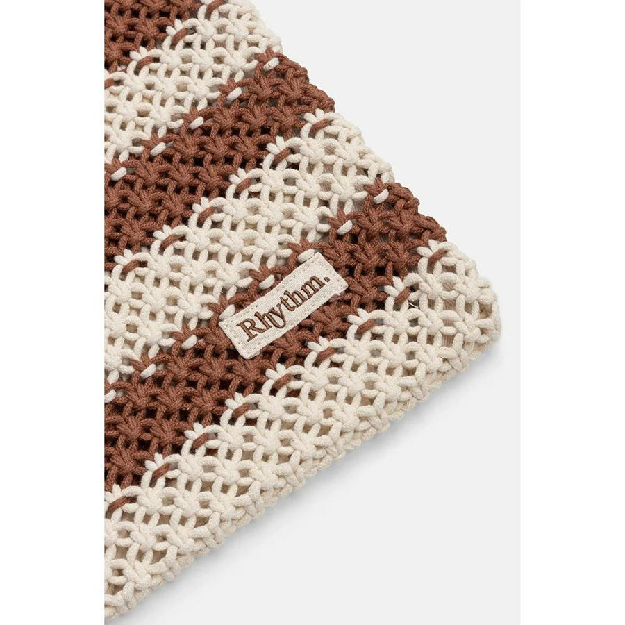 Rhythm Cove Stripe Crochet Tote Bag