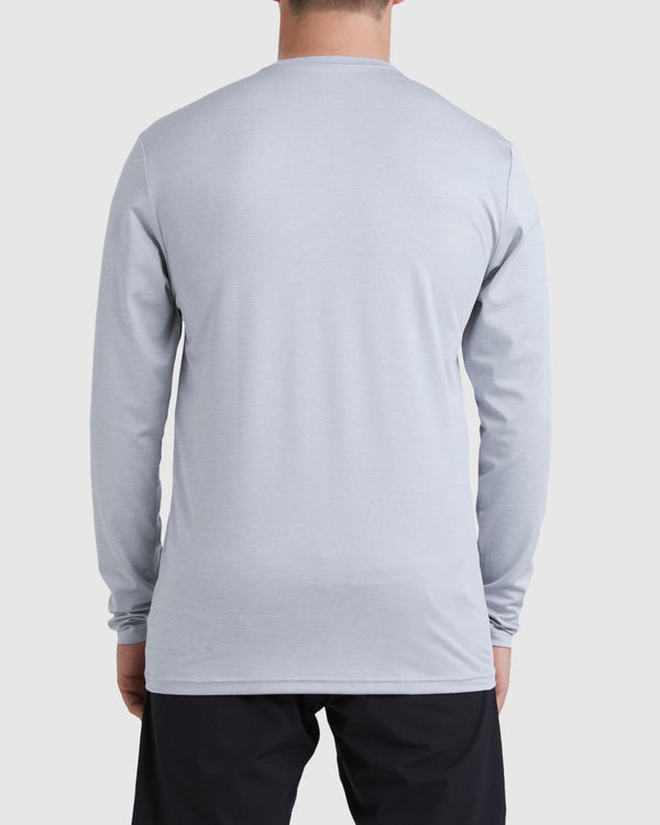 Billabong Shoreline Loose Fit Long Sleeve Rashie - Light Grey Heather