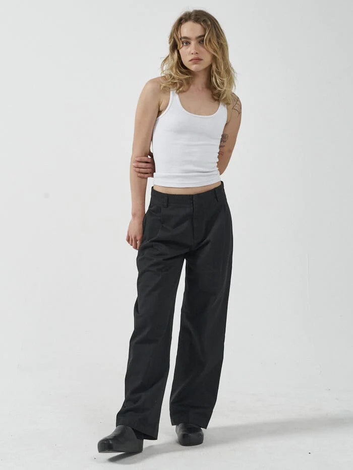 Thrills Ivy Mid Rise Pleated Pant