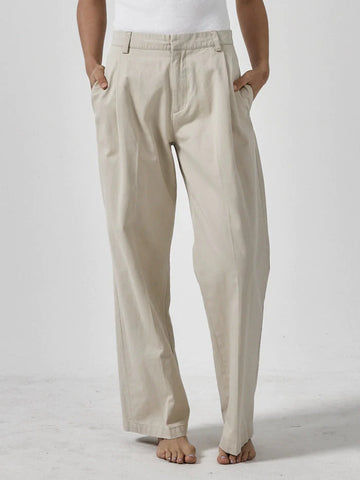 Thrills Ivy Mid Rise Pleated Pant