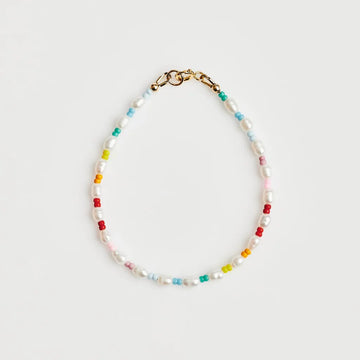 Athena and Co Pearls On Rainbow Anklet - Coastal Life Surf Supply CoATHENA & CO