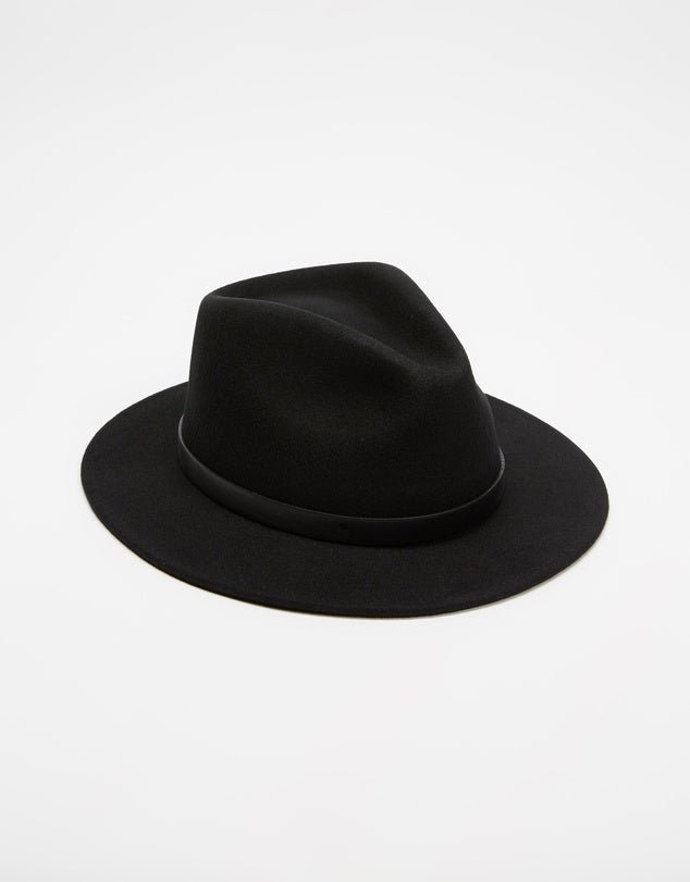 BRIXTON MESSER FEDORA- Black/Black - Coastal Life Surf Supply CoBRIXTON