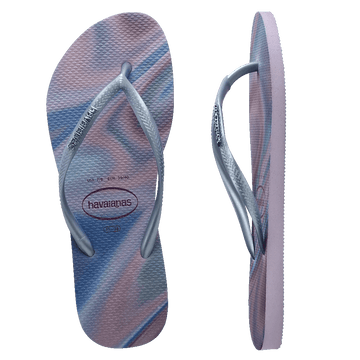 Havaianas Slim Metal Logo Iridescent Thongs - Coastal Life Surf Supply CoHAVAIANAS