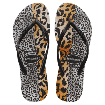 Havaianas Slim Print Mixed Animal Ladies Thongs