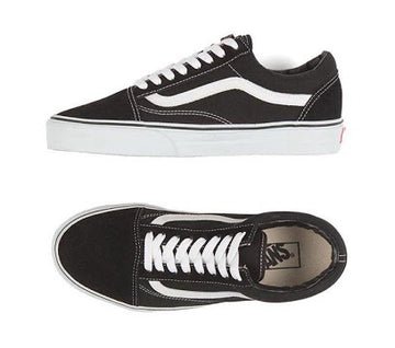 Vans Old Skool Black White-VANS