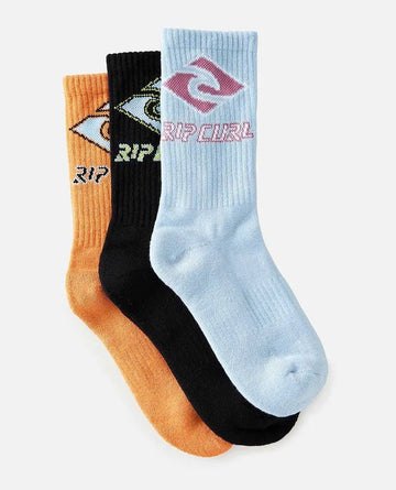 Ripcurl Diamond Crew Sock 3-PK - Boy - Coastal Life Surf Supply CoRIPCURL