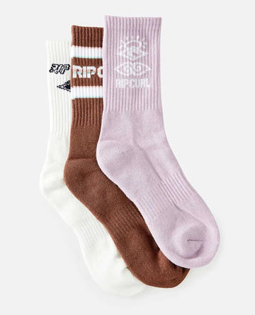 Ripcurl Icons Of Surf Socks 3-Pack - Coastal Life Surf Supply CoRIPCURL