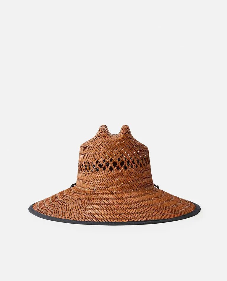 Ripcurl Logo Straw Hat - Brown - Coastal Life Surf Supply CoRIPCURL