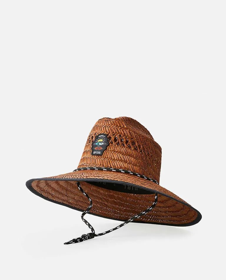 Ripcurl Logo Straw Hat - Brown - Coastal Life Surf Supply CoRIPCURL