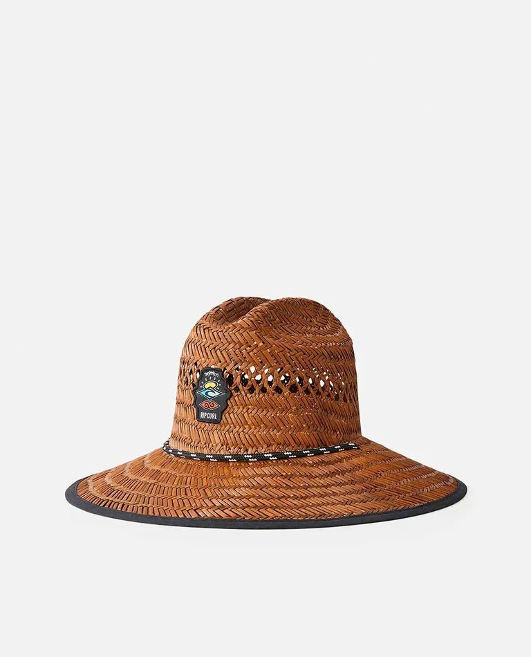 Ripcurl Logo Straw Hat - Brown - Coastal Life Surf Supply CoRIPCURL