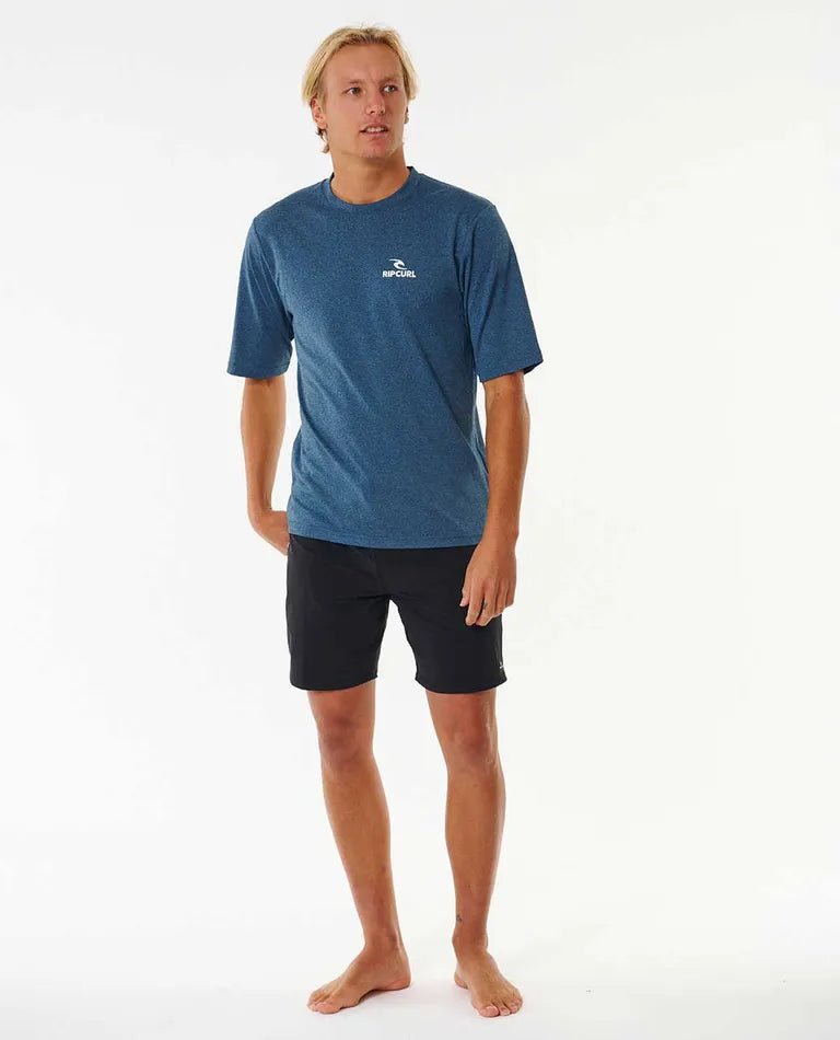 Ripcurl Stack UPF S/S - Navy Marle - Coastal Life Surf Supply CoRIPCURL