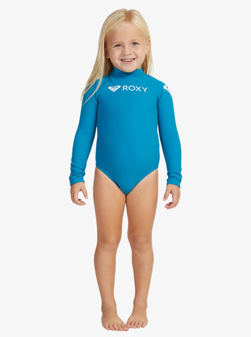 Roxy Girl Ls Heater Rashie - Crystal Teal - Coastal Life Surf Supply CoROXY