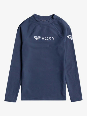 Roxy Girls Heater Rashie- Mood Indigo - Coastal Life Surf Supply CoROXY