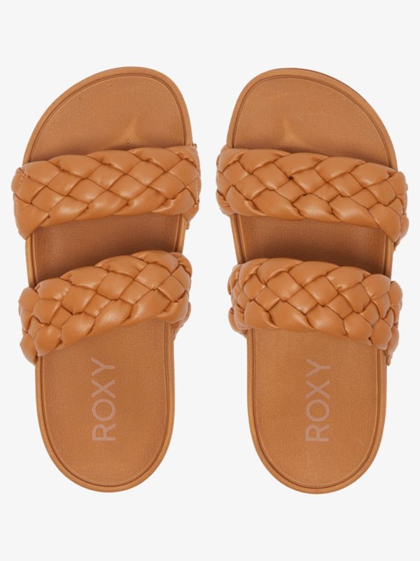 Roxy Slippy Braided Sandals - Tan 1 - Coastal Life Surf Supply CoROXY