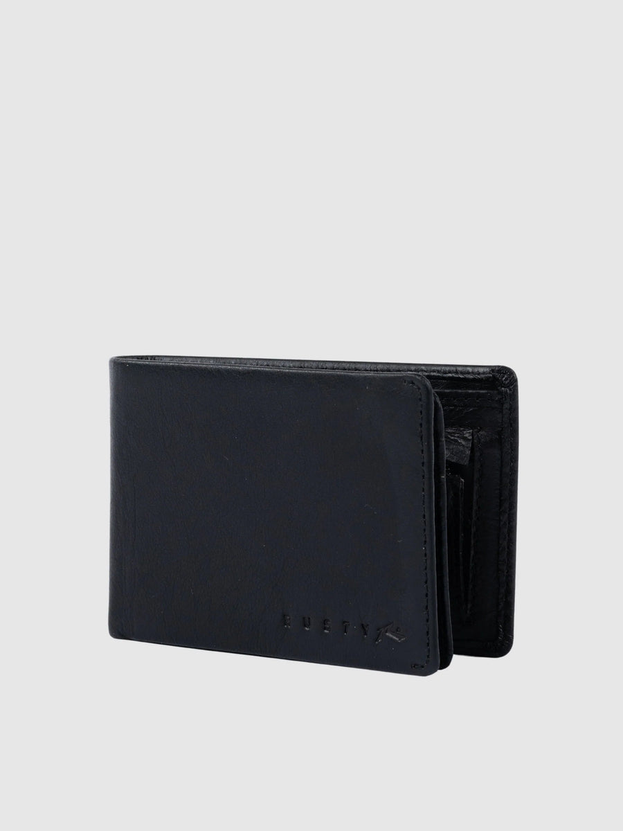 Rusty Busted Leather Wallet - Coastal Life Surf Supply CoRUSTY