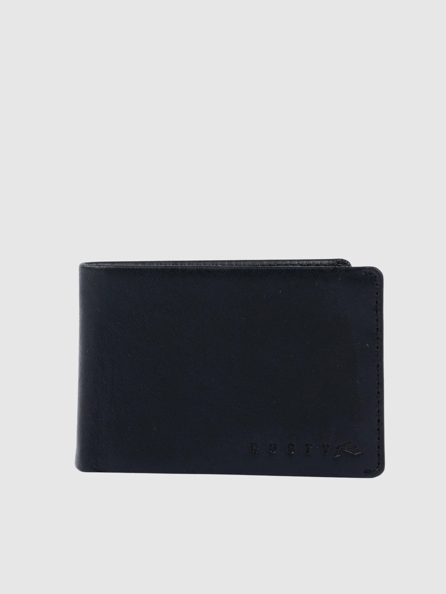 Rusty Busted Leather Wallet - Coastal Life Surf Supply CoRUSTY
