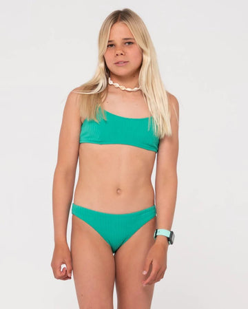 Rusty Lucky Bikini Set Girls - Green - Coastal Life Surf Supply CoRUSTY