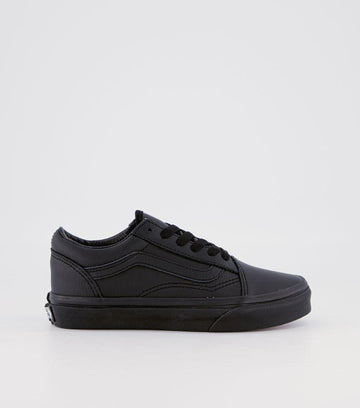 Vans Old Skool Leather Blk/Blk Kids